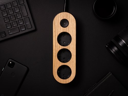 A new Finnish design innovation turns a power strip into an environmentally friendly interior design product that doesn’t need to be hidden